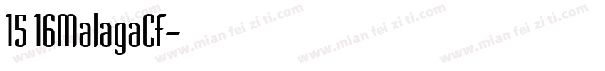 15 16MalagaCF字体转换